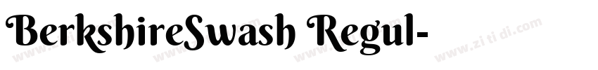 BerkshireSwash Regul字体转换